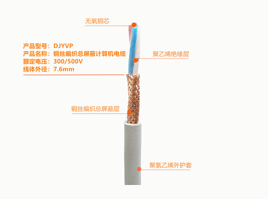 DJYVP總屏蔽計算機(jī)電纜